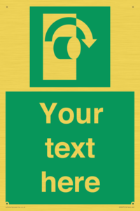 Custom Turn Clockwise Sign